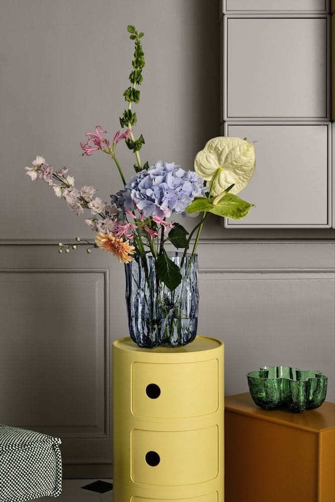 Kosta Boda <br>Crackle Vase Blue - Image 4