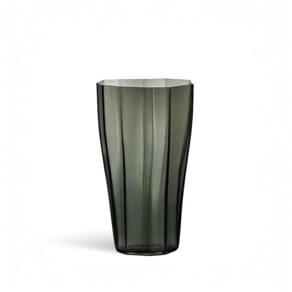 Orrefors <br>Reed Vase Moss Green L