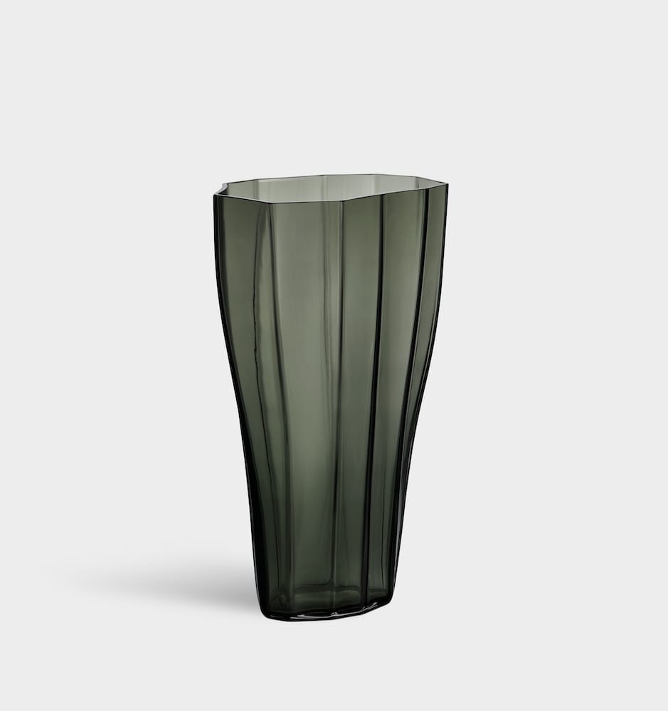 Orrefors <br>Reed Vase Moss Green L - Image 2