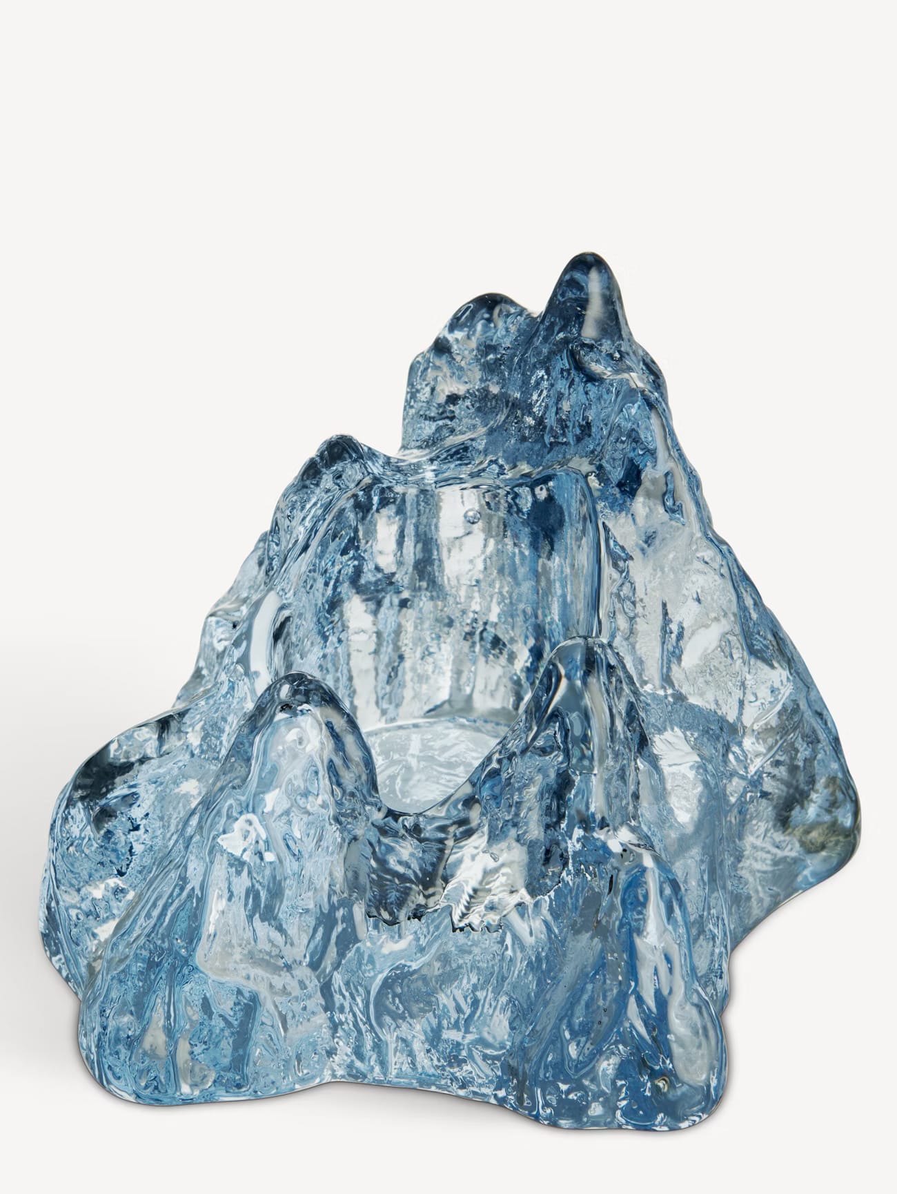 Kosta Boda <br>The Rock Votive Blue - Image 2
