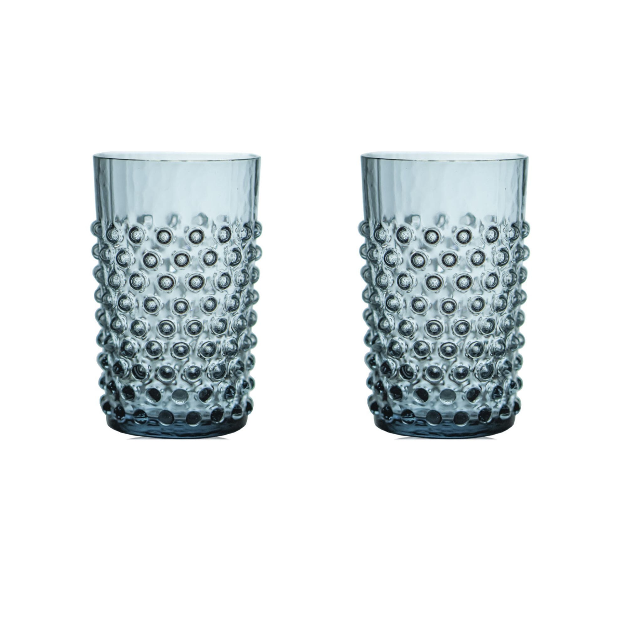 Klimchi <br>Misty Blue Hobnail Tumblers (set of 2)