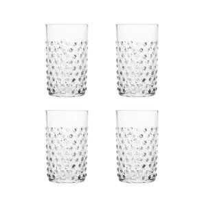 Klimchi <br>Crystal Hobnail Tumblers (set of 4)